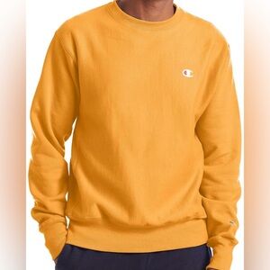 Champion Men's Vibrant Orange Crewneck Sweater